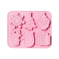 thumbnail image 2 of BNNG Christmas Chocolate Cake Molds Christmas Molds Silicone Non Stick Christmas Baking Molds For Chocolate Candy Christmas Chocolate Mold Silicone Ice Mold, 2 of 3