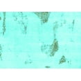 thumbnail image 1 of Ahgly Company Indoor Rectangle Solid Turquoise Blue Modern Area Rugs, 7' x 9', 1 of 4