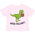 thumbnail image 3 of Inktastic Eggs-cellent Cute Easter T-rex Dinosaur Boys or Girls Toddler T-Shirt, 3 of 5