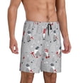 thumbnail image 2 of Fotbe Santa with Gifts Pantalones Cortos de Pijama para Hombre, Ropa de Dormir, Pantalones de Pijama Cortos para Hombre-Small, 2 of 6