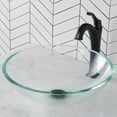 thumbnail image 2 of KRAUS 16 1/2-inch Crystal Clear Glass Bathroom Vessel Sink and Matte Black Arlo Faucet Combo Set with Pop-Up Drain, 2 of 9