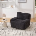 thumbnail image 3 of Leumius 43" Oversized Accent Chair,Boneless Upholstered Single Sofa Chair,Comfy Chenille Armchair Reading Lounge Chair with Deep Seats for Living Room,No Assembly Required,Black, 3 of 10