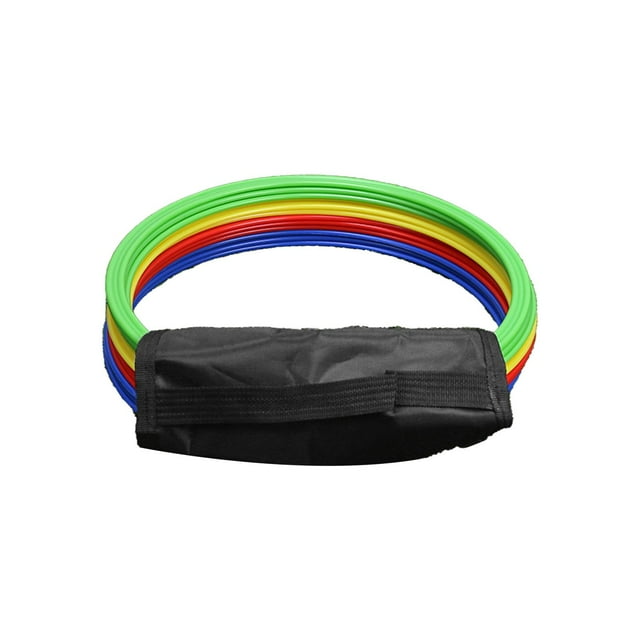 S SERENABLE 12x Agility Rings Versatile Jumping Hoops for Toss Games Gymnastics Exercise 30cm