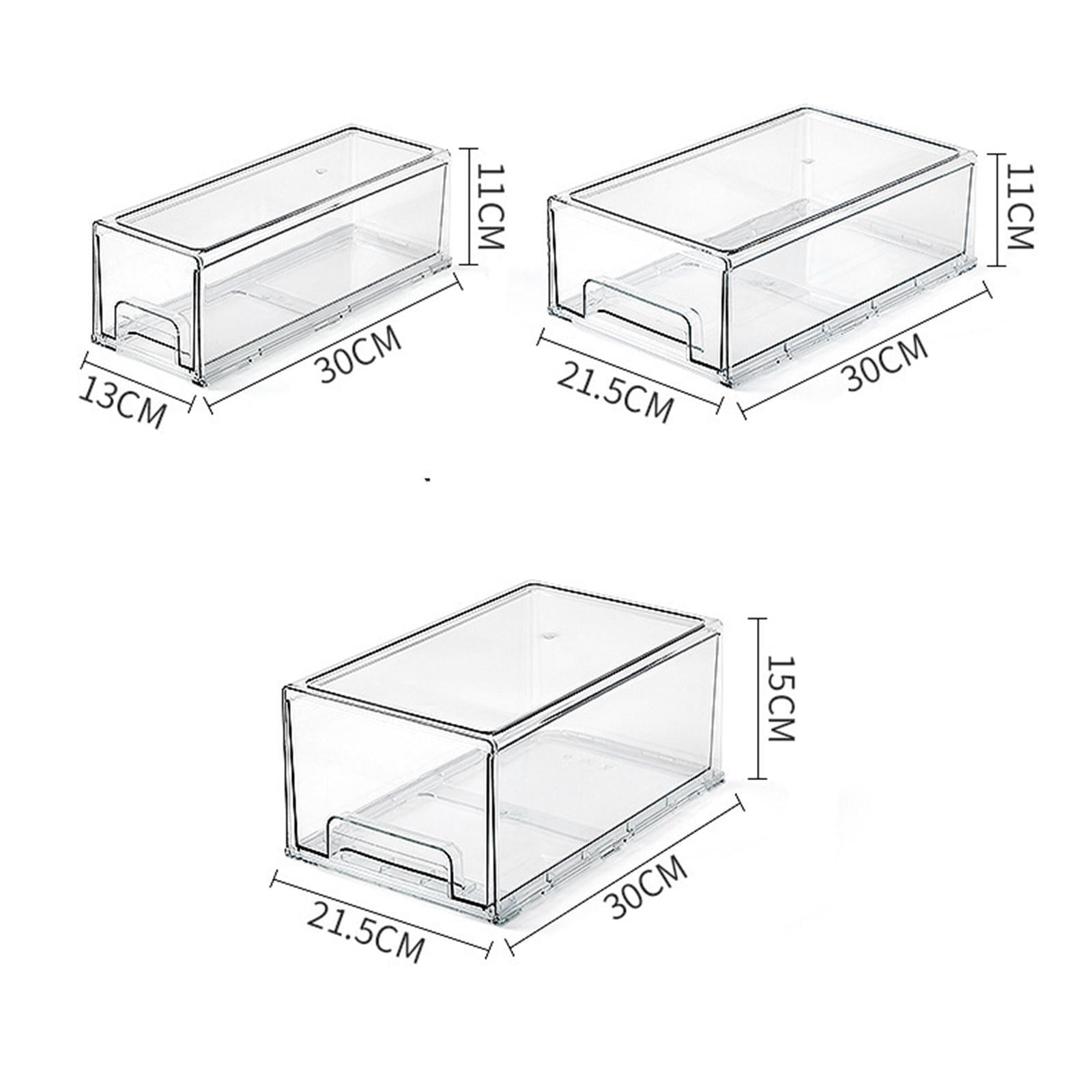 TISHITA Fridge Organizer Stackable Kitchen Organization Friut Containers Lettuce Egg Medium