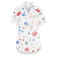 thumbnail image 5 of Generic Womens Linen Button Down Shirts Short Sleeve Casual Blouses V Neck Outfits Summer Spring Clothes 2026, 5 of 5