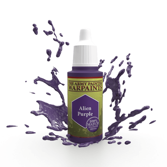 The Army Painter Alien Purple Warpaint - Acrylic Non-Toxic Heavily Pigmented Water Based Paint for Tabletop Roleplaying, Boardgames, and Wargames Miniature Model Painting