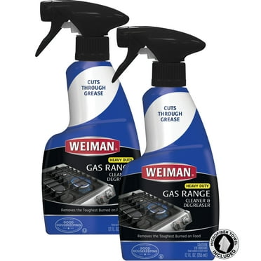 Weiman Gas Range Cook Top Cleaner and Degreaser - 12 Ounce (2 Pack)