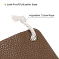 thumbnail image 5 of Uxcell 4" Square Leather Planter Hanger Flower Pot Macrame Decor Holder, Brown 2 Pack, 5 of 6