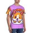 thumbnail image 5 of Rocae Corgi In Sushi Roll for Men's Moisture-Wicking Crew Tee - T-Shirt for Sports, Outdoor Activities, and Casual WearX-Large, 5 of 9