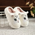 thumbnail image 7 of Fuzzy Cat Slippers for Girls Animal House Shoes with Soft Memory Foam Comfy Plush Warm Slip-on Slippers, 7 of 7
