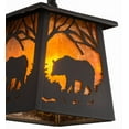 thumbnail image 4 of Meyda Tiffany 178383 Bear At Dawn 10" Wide Pendant - Wrought Iron, 4 of 7