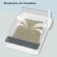 thumbnail image 3 of Caja de arena para gatos semicerrada Bandeja de arena para gatos desmontable antisalpicaduras y antiadherente, 3 of 8