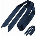 thumbnail image 6 of 2PCS 57.59×1.97 Inch Polyester Solid Color Long Neckerchief Silk Skinny Satin Scarf Handbag Handle Wrap Ribbon Necktie Scarf Belt Hair Headband Prussian Blue, 6 of 7