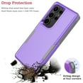 thumbnail image 4 of For Samsung Galaxy S25 Ultra Case, Shockproof Heavy Duty Rugged Phone Case for Samsung Galaxy S25 Ultra, Tekcoo Military Grade Protection Dual Layer Sturdy Durable Cover Cute Bumper - Purple, 4 of 10