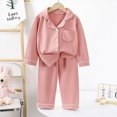 thumbnail image 2 of Kaprioy Girls Pajamas Girls Pajamas Set Long Sleeve Button-Down Sleepwear Nightwear Soft Pjs Set Loungewear, 2 of 4