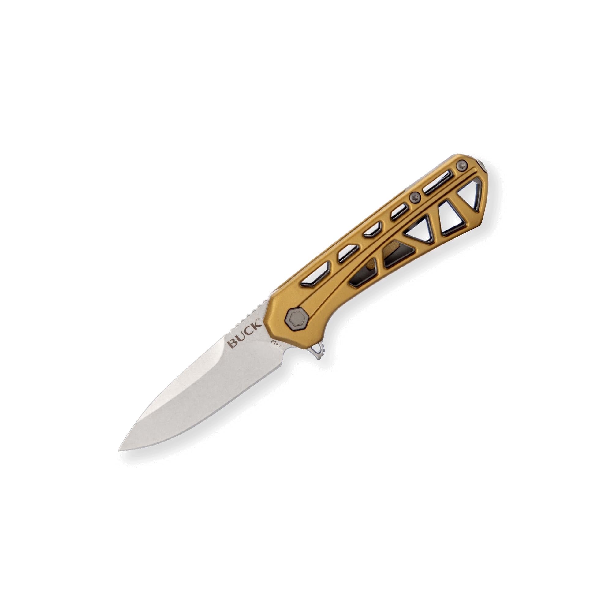Buck Knives 814 Mini Trace Folding EDC Knife 2.43″ Pocket Knife Blade Bronze 1.85 oz
