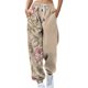 thumbnail image 1 of Pntutb Mujer Moda Casual Impresión Bolsillo Cintura Elástica Pantalones Largos Rectos Pantalones De Chándal Pntutb Pntutb-1167, 1 of 3