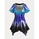 thumbnail image 1 of Camiseta de Pañuelo de Lentejuelas en Talla Extra Rosegal  Camisetas tallas grandes, 1 of 5