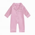 thumbnail image 2 of Kogui Baby Jumpsuit Baby Girl Boy Outfit Fall Baby Girl Boy Clothes Knit Romper Romper Jumpsuit 0 3 6 9 12 18 24 Months (Pink,0-3 Months), 2 of 4