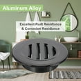 thumbnail image 4 of Round Soffit Vent, Aluminum Alloy Wall Vent Grille Cover for Exhaust Black 5 Inch, 4 of 7