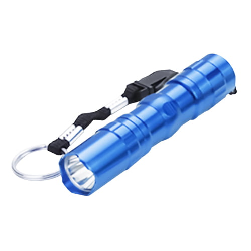 Portable Bright 3W Police Style Waterproof LED Mini Flashlight Torch Silver 