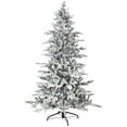 thumbnail image 3 of Northlight Real Touch™ Elite Pre-Lit Flocked Kodiak Pine IPT Artificial Christmas Tree - 6' Dual, 3 of 9