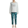thumbnail image 3 of Secret Treasures Women’s and Women’s Plus Long Sleeve Plush Pajama Set, 3 of 7