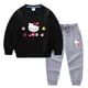 thumbnail image 3 of Hello kitty primavera y otoño nuevos niños usan pantalones de suéter para niños conjunto de dos piezas conjunto de manga larga de algodón sólido para bebé, 3 of 5