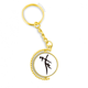 thumbnail image 1 of La inscripción chino Apellido personaje Anillo de oro de metal llavero llavero, 1 of 3