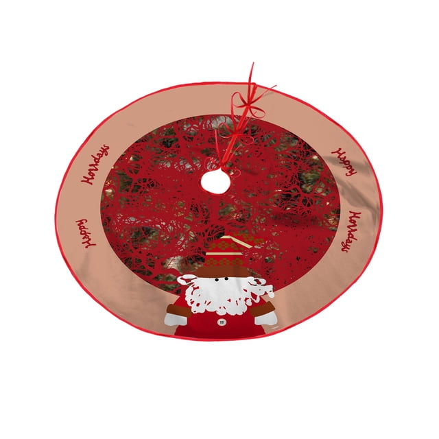 Adornos de Navidad Falda de árbol de Navidad Falda de árbol impresa Decoración de árbol de Navidad para el hogar Wmkox8yii gf8581