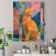 thumbnail image 4 of Qisvanset Orange Tabby Cat Canvas Print 12x16 Inch Bedroom Decor, 4 of 8