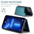 thumbnail image 3 of Mantto Case for iPhone 13 Pro with Card Holder, Retro PU Leather RFID Blocking Credit Card Slots Double Magnetic Clasp Flip Kickstand Shockproof Phone Cover for iPhone 13 Pro,Blue, 3 of 9