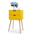thumbnail image 4 of Cfowner Set of 2 Mid-Century Nightstand with 2-Drawer, End Table for Living Room, Bedroom, Bathroom, Hallway, 4 of 6