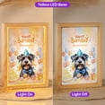 thumbnail image 2 of Watercolor Schnauzer Happy Birthday Celebration Balloons Gift Party Acrylic Plaque with Wood Photo Frame Box Miniature Schnauzer Dog Lover Light Box - 00028, 2 of 5
