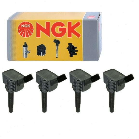 4 pc NGK Ignition Coils compatible with Volkswagen Jetta 1.4L L4 2013-2017