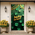 thumbnail image 5 of St Patrick's Day Celebration Lucky Love Four Leaf Clover Backdrop Banner Party Supplies Photography Props Decorations Wedding, 5 of 8