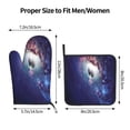 thumbnail image 3 of KLL Planets Stars And Galaxies Pattern Oven Mitts and Pot Holders 2pcs Sets for Kitchen, Oven Mitt Heat Resistant 536°F, Oven Gloves for Kitchen,Cooking and Baking, 3 of 7
