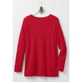 thumbnail image 2 of Woman Within Plus Size Long-Sleeve Crewneck Soft Waffle Knit Thermal Shirt, 2 of 6