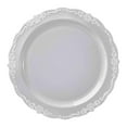 thumbnail image 2 of Smarty 10" Clear Vintage Round Disposable Plastic Dinner Plates 120ct, 2 of 6