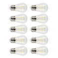 thumbnail image 2 of 10 bombillas vintage S14 E27 de 180 lm, filamento LED de cristal transparente, 2 W, luz cálida., 2 of 14