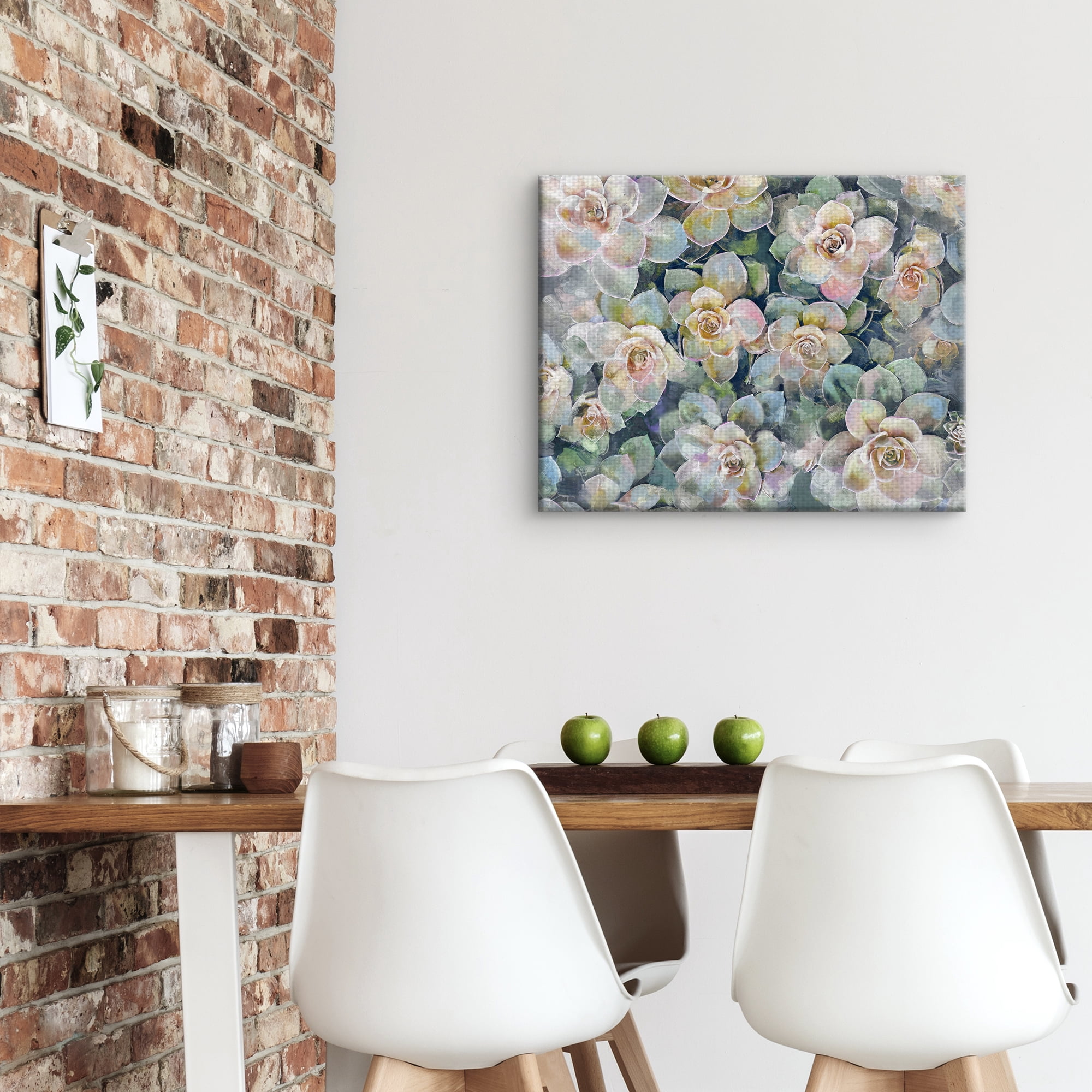Fine Art Canvas Oasis Succulent Garden by Studio Arts Canvas Art Print