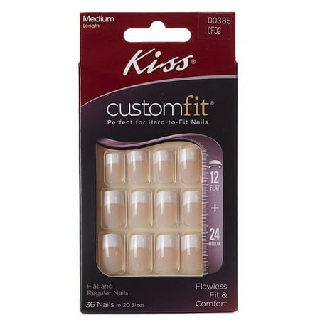Kiss Products, Inc. Customfit French 36 Piece Nail Kit, Made to order