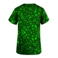 thumbnail image 5 of Fiudx Ofertas Relámpago Blusa de Manga Corta con Cuello En V para Mujer, Uniforme de Trabajo, Impresión de Bolsillo, 5 of 5