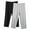 Gray, variant on Womens Capris Athletic 2 Pack Plus Size Workout Pants Pull On Stretch Capris Active Mid Rise Capris Solid Butt Lifting Capri Leggings Comfy Loose Cropped Pants Red