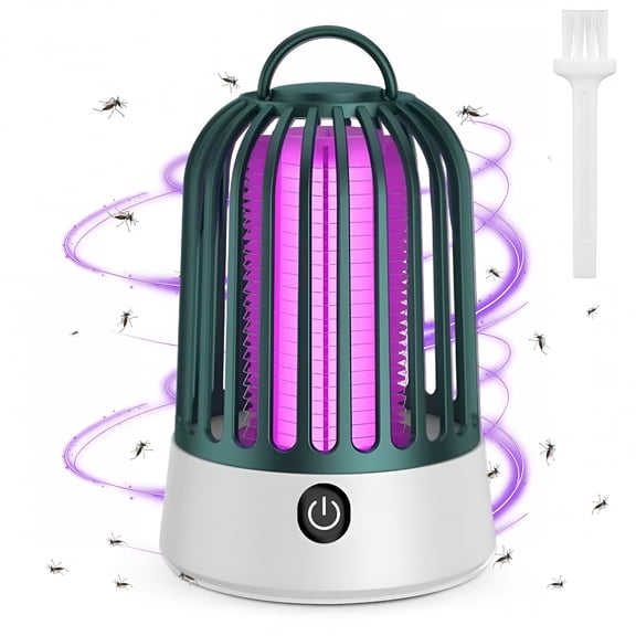 HIBIBUD 2026 New 2 in 1 Mosquito Repellent Lamp Usb Rechargeable 360 Degree Swivel Mosquito Killer Cordless Zapper for Bedroom for Home, Living Room, Office, Kitchen, Outdoor, Camping, Travel
