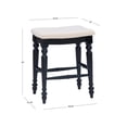 thumbnail image 5 of Riverbay Furniture 25" Transitional Wood Backless Counter Stool in Black, 5 of 5