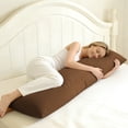 thumbnail image 6 of Ultra Soft Body Pillowcase, Coffee, 20x54 Inch, Brushed Microfiber with Envelope Closure, 1 Pack, 6 of 7