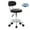 Black With Back, variant on Tenozek 360 Swivel Bar Stool with Wheels Adjustable Armless Salon Stool Chairs with PU Leather Seat Black