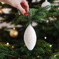 thumbnail image 1 of Fiudx Ofertas relámpago del día Accesorios para árbol de Navidad Decoración Colgante largo con purpurina Gong largo blanco Gong largo plateado Colgante de cebollas Escena de actividad Accesorios de f, 1 of 6