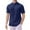 Navy, variant on MIXUE Mens T-Shirts Solid Color Round Neck Short Sleeve Spring Summer Fashion Stank Loose Casual Jacquard Pullover Tops Tee Shirts Streetwear,Blue,XL